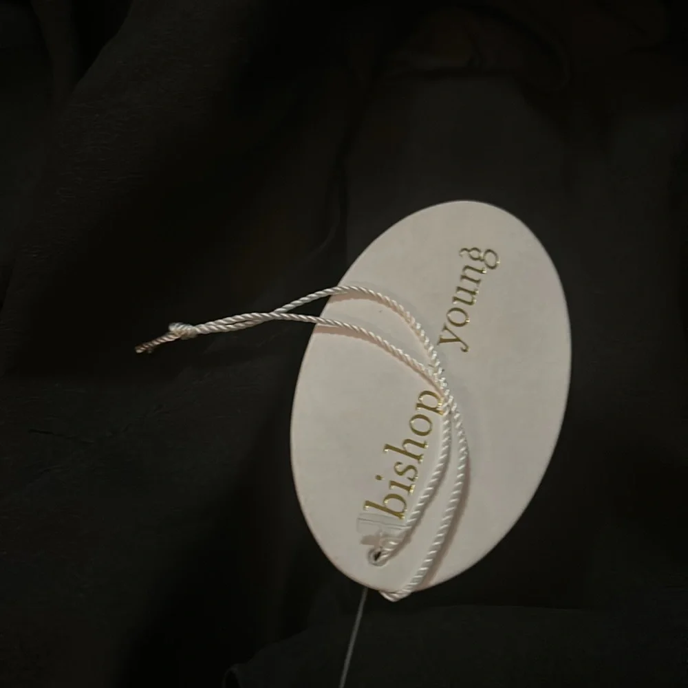 BISHOP & YOUNG ALESSANDRA SMOCK DRESS Black sleeveless side splits. SZ: Small - Picture 4 of 4